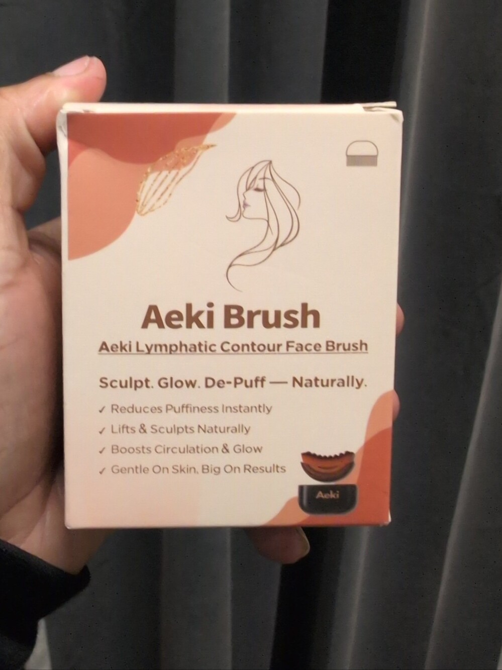 Aeki Lymphatic Contour Face Brush — 2pk